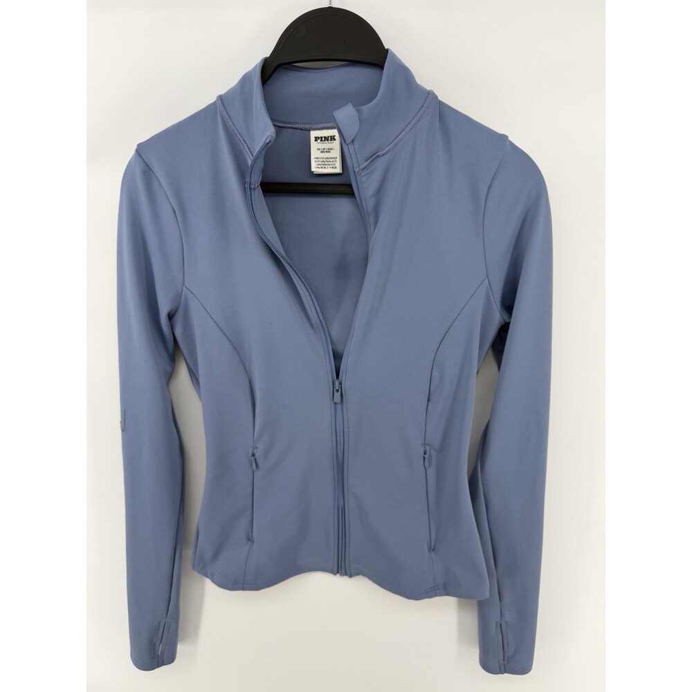 victorias secret pink cropped jacket Blue Size XS
